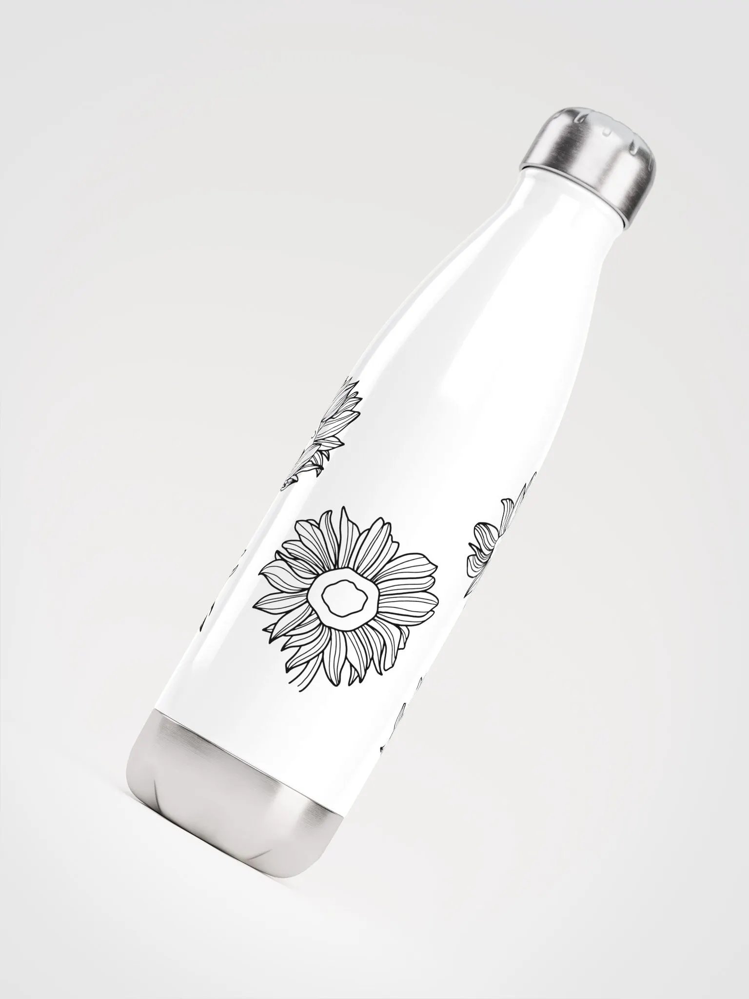 Flower Doodle Water Bottle product image (4)