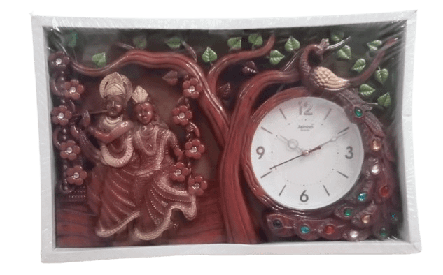 RADHA KRISHNA DESIGN WALL CLOCK product image (1)