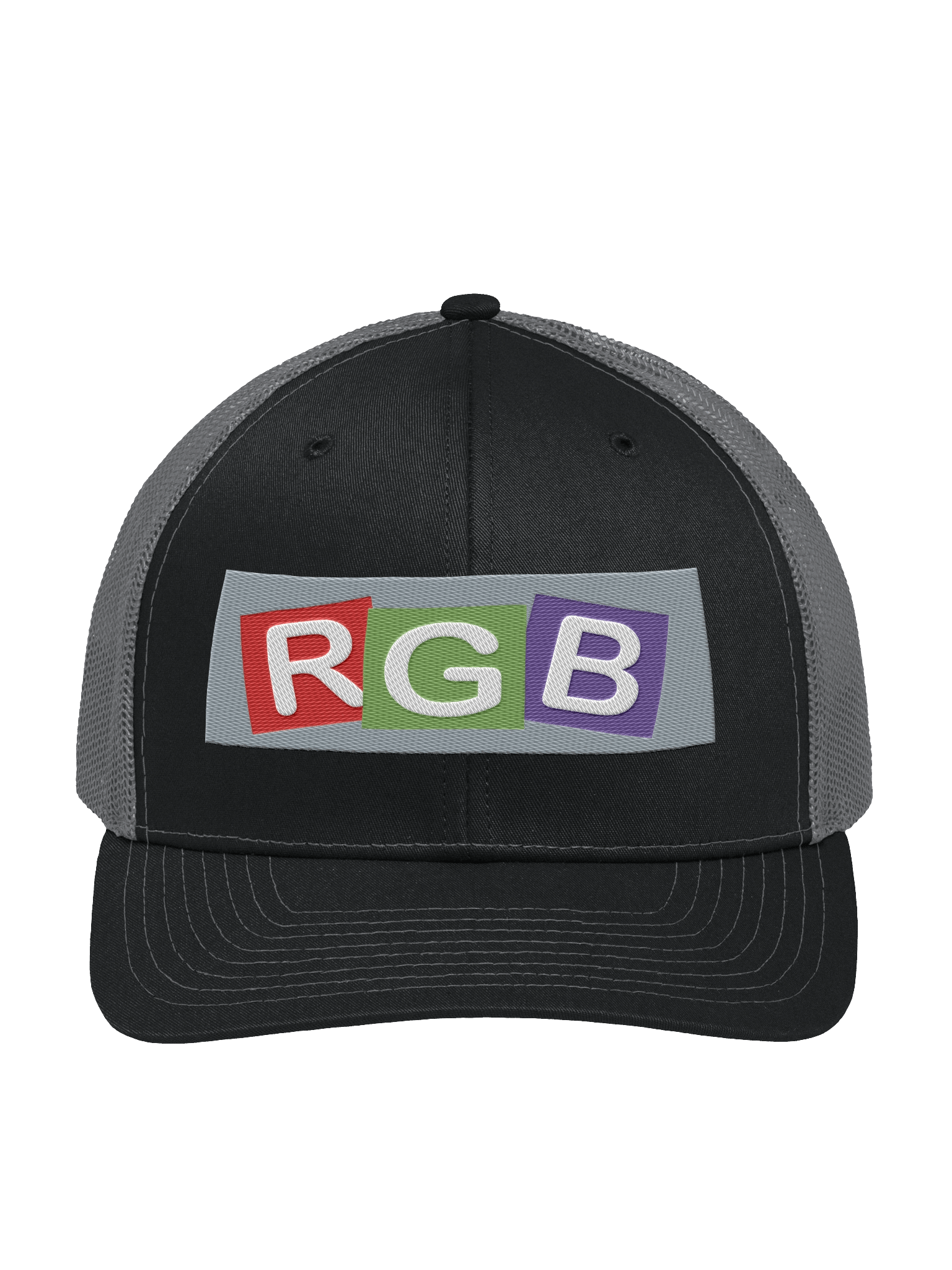 RGB Colorblock Trucker Hat product image (1)