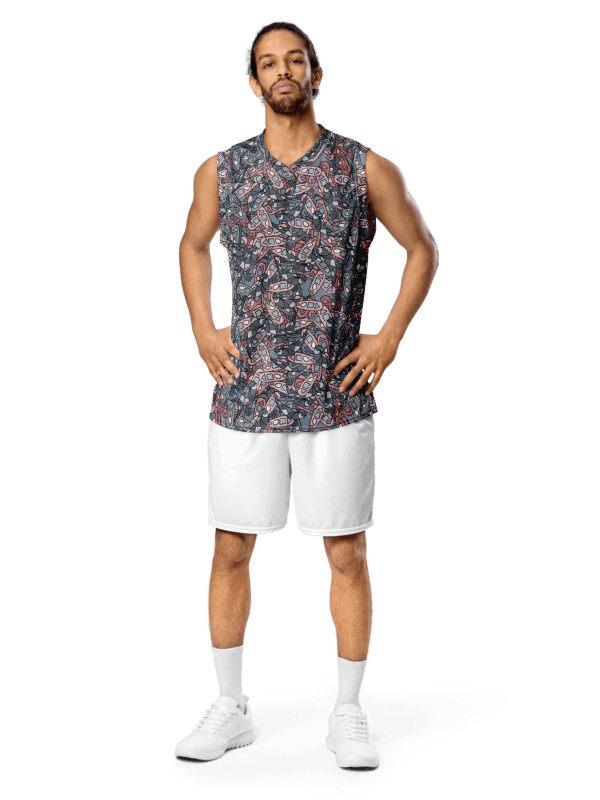 Shapes in Motion | Recycled Unisex Basketball Jersey product image (1)