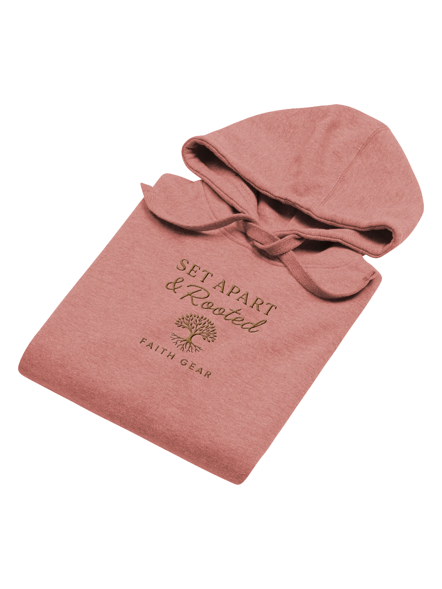 Set Apart & Rooted Embroidered Branded Hoodie (Light Colors) product image (3)