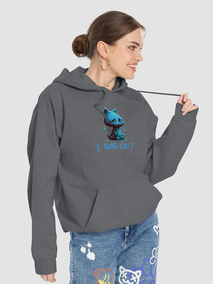Blue Rain Sad Cat Hoodie product image (55)