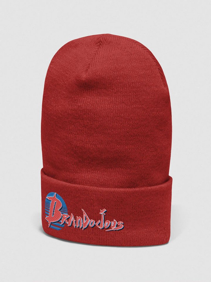 Brandocious Logo, Blue Sun/Red and Blue Logo - Cuffed Beanie product image (17)