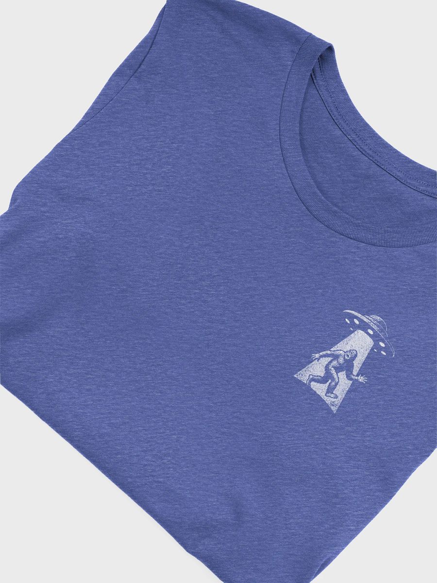 Bigfoot Abduction: Midnight Ufo Beaming up Bigfoot Tee (Version IV Small) product image (3)