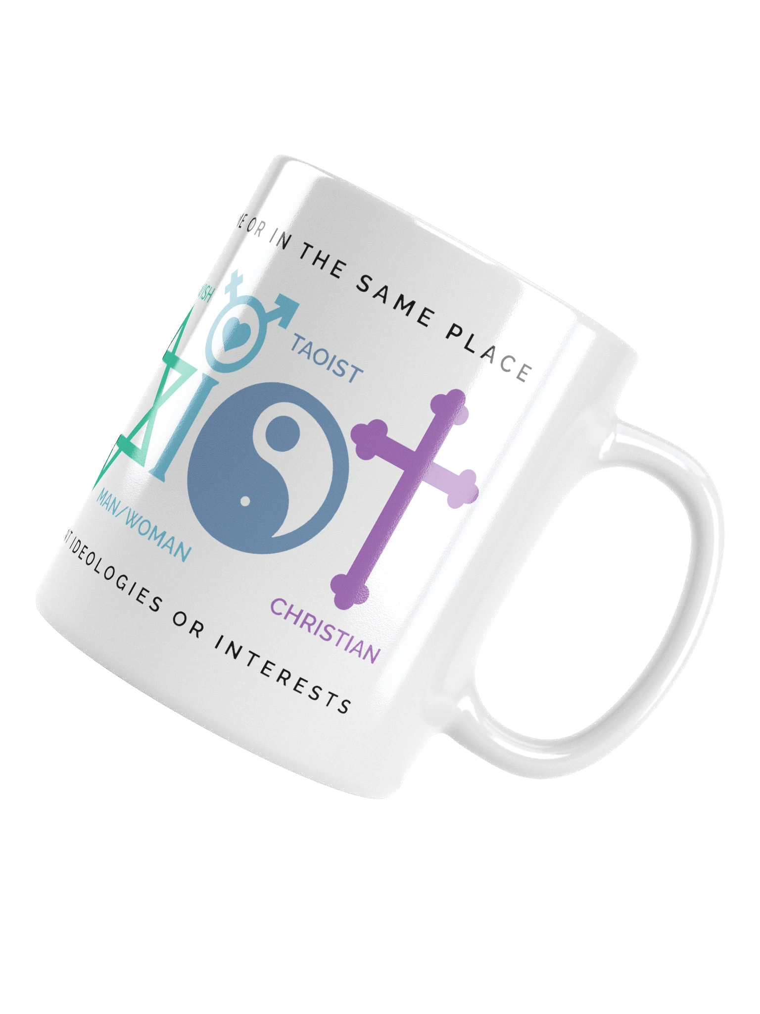 Only Human | White Glossy Mug product image (5)