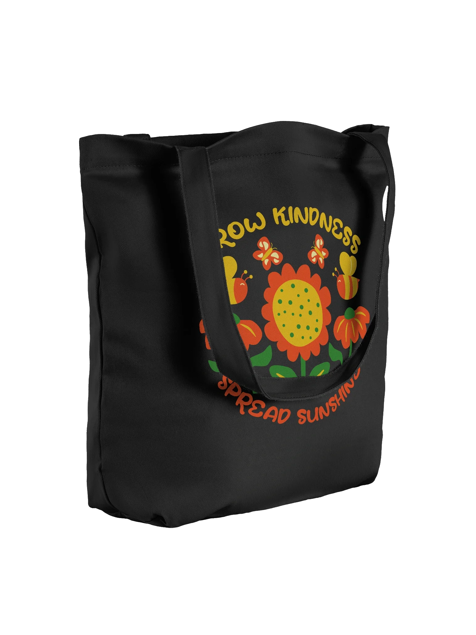 Grow Kindness Spread Sunshine Tote Bag Cute Nature Lettering product image (4)