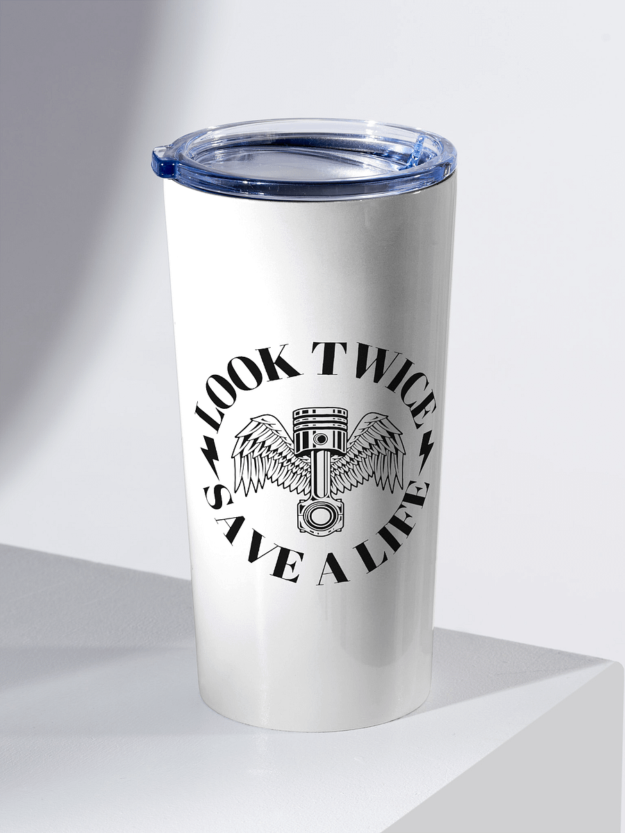 Outlaw Baggers Look Twice, Save A Life 20 oz Tumbler product image (1)