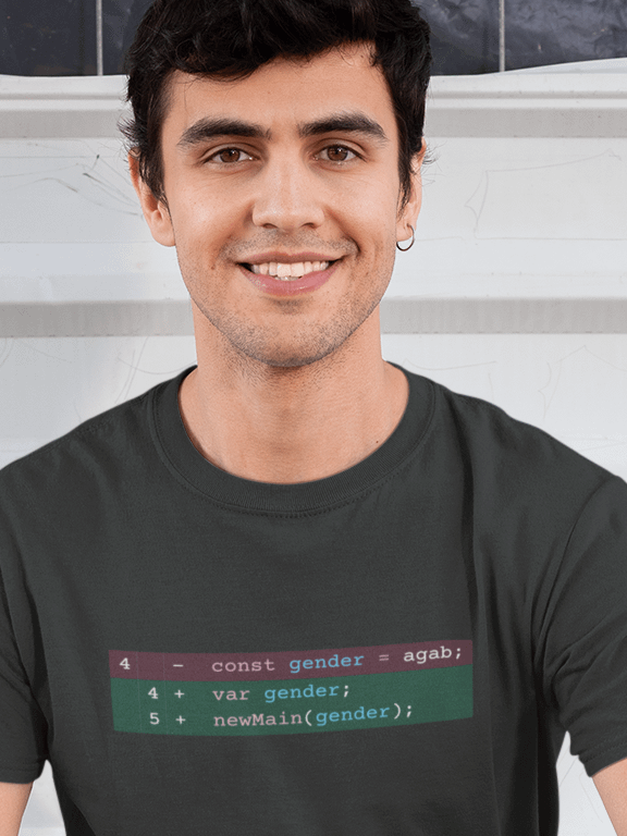 Gender.js Transgender Pride Tee (Unisex) product image (1)