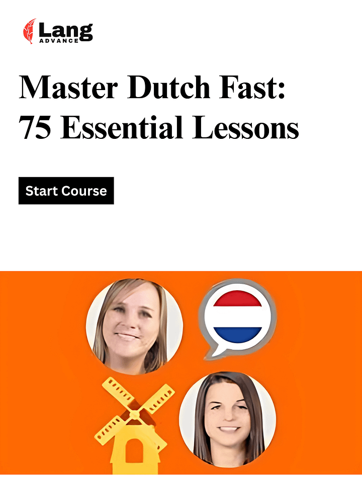 Learn Dutch for Beginners: The Ultimate 75-Lesson Course product image (1)