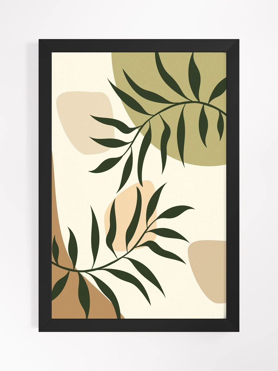 Organic Layered Leaves Framed Poster product image (5)