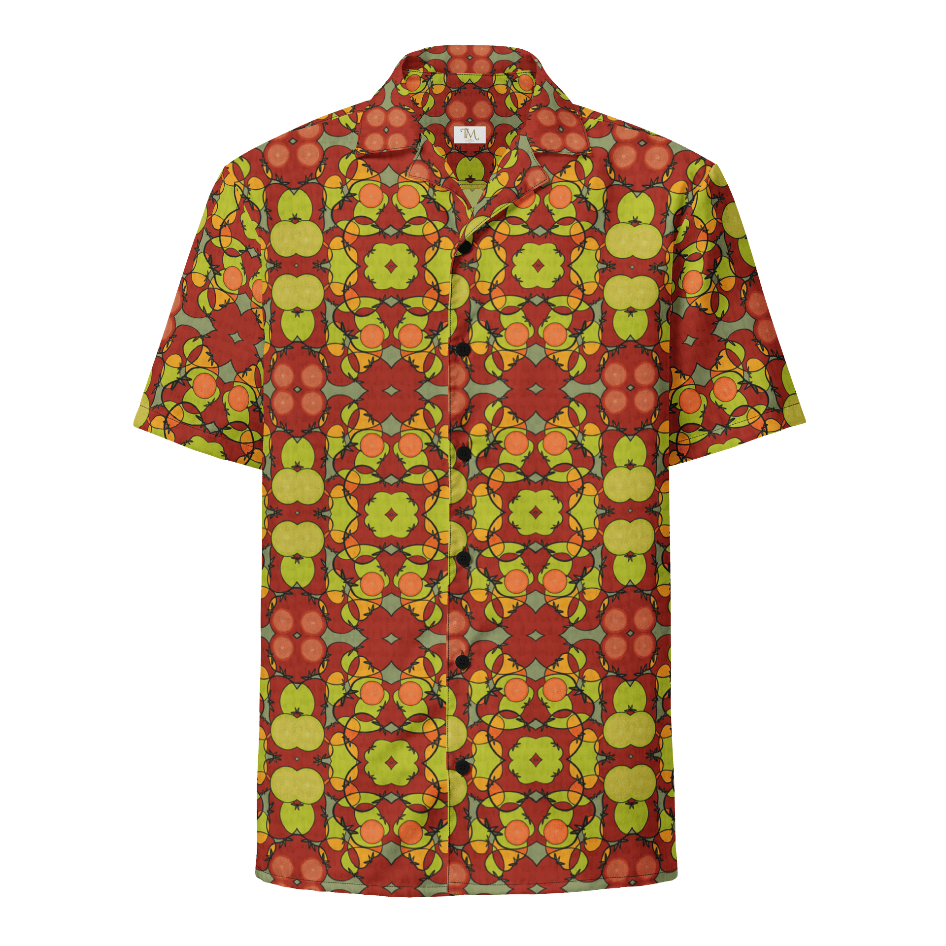 Tomato Glow – Vibrant Pattern Hawaiian Shirt product image (1)