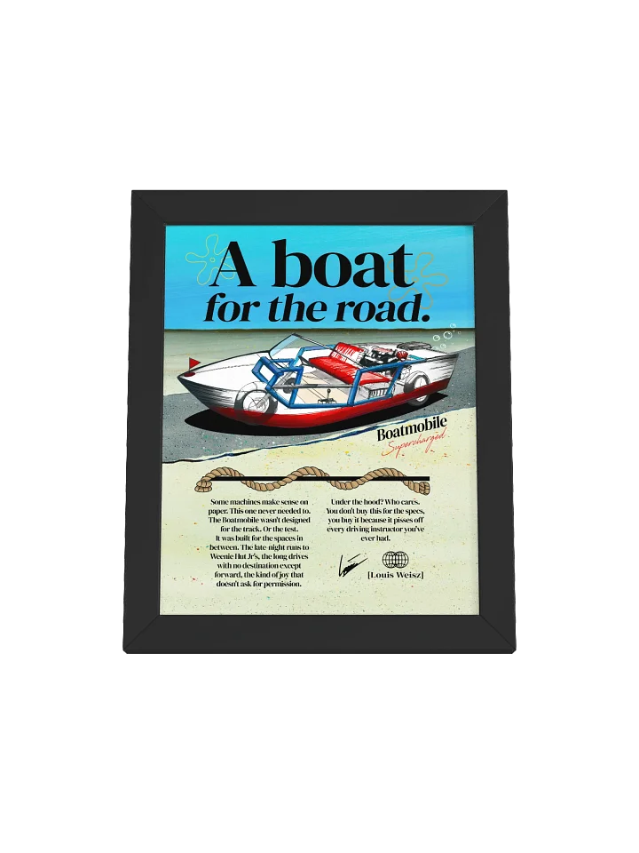 "A Boat for the Road" Framed Poster product image (1)