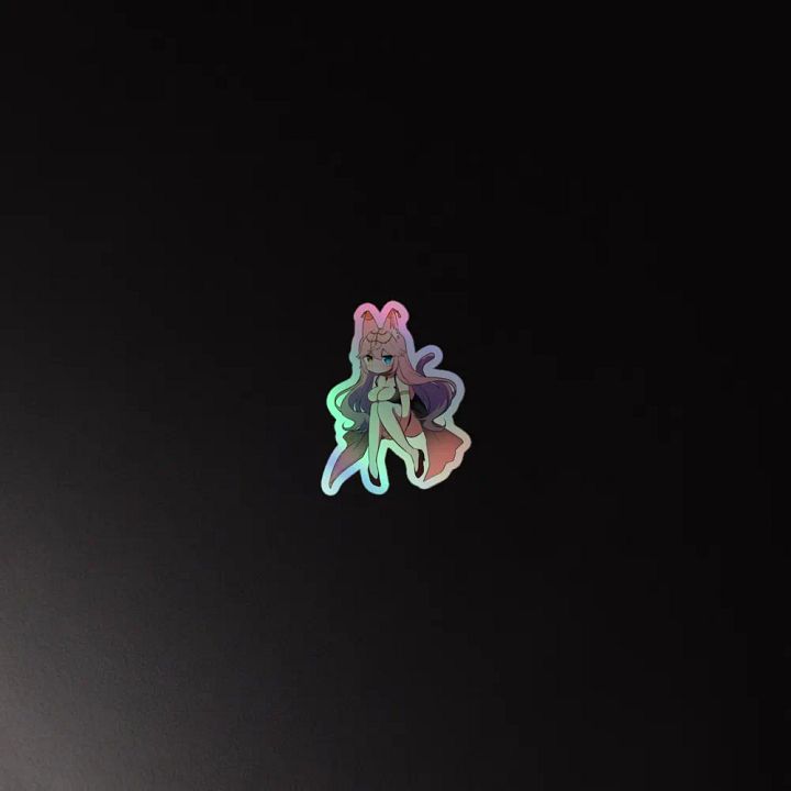 Bouncy Peach Holographic Sticker product image (2)