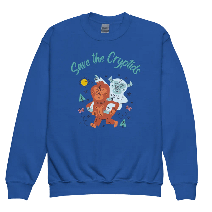 Save the Cryptids Youth Sweatshirt product image (1)
