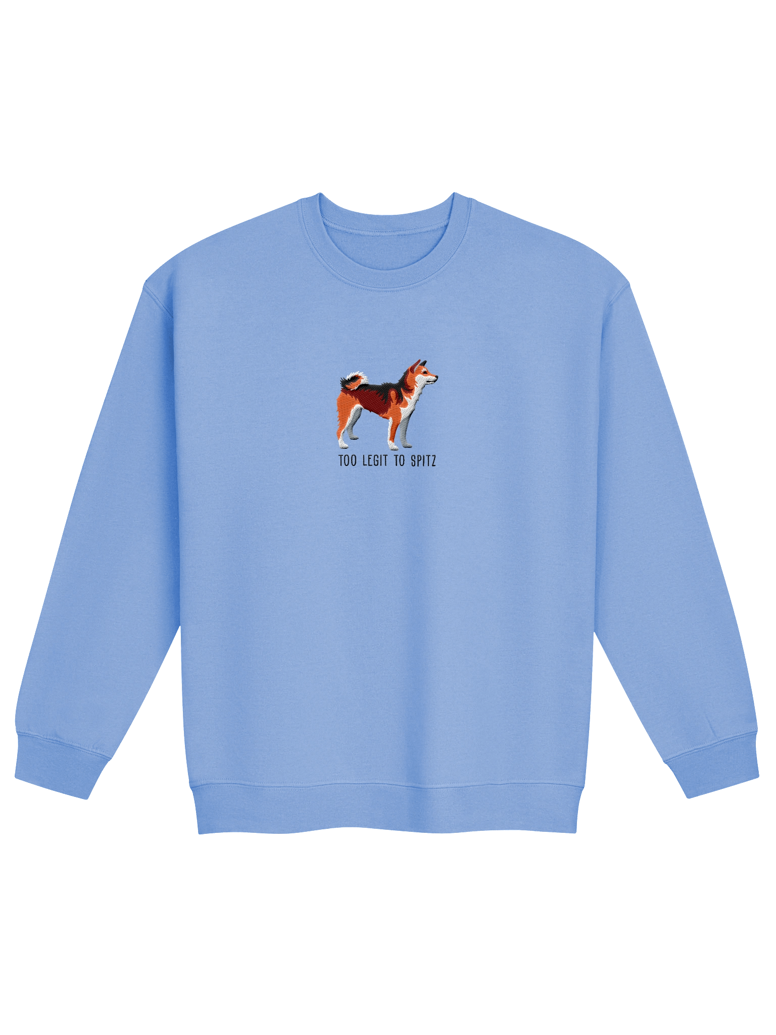 Too Legit to Spitz Sweatshirt (Embroidered) of a Japanese Shiba Inu(Sesame) product image (9)