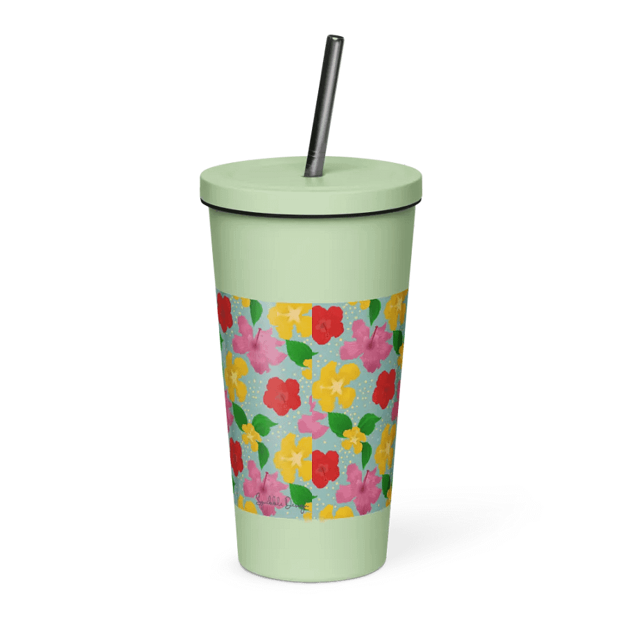 Hibiscus Flower Pattern Tumbler product image (2)