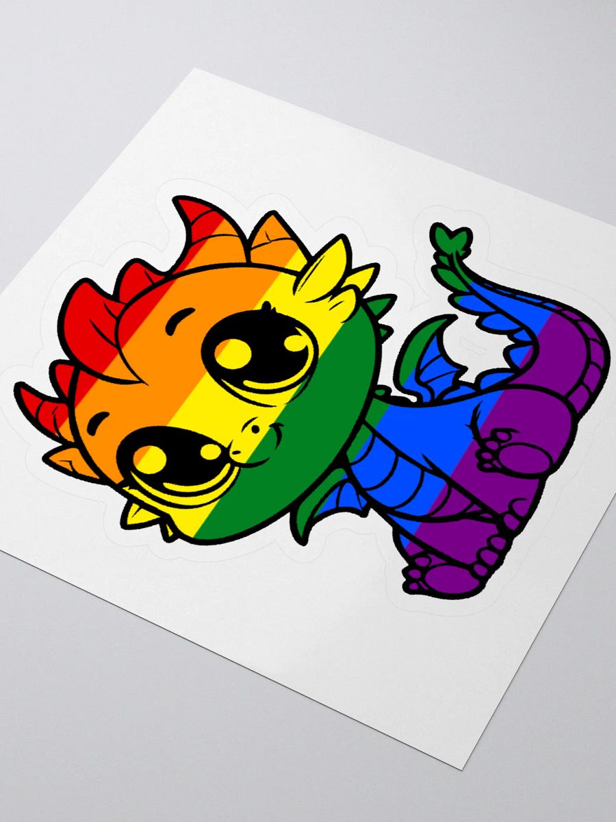 Rainbow Pride Dragon Sticker product image (3)