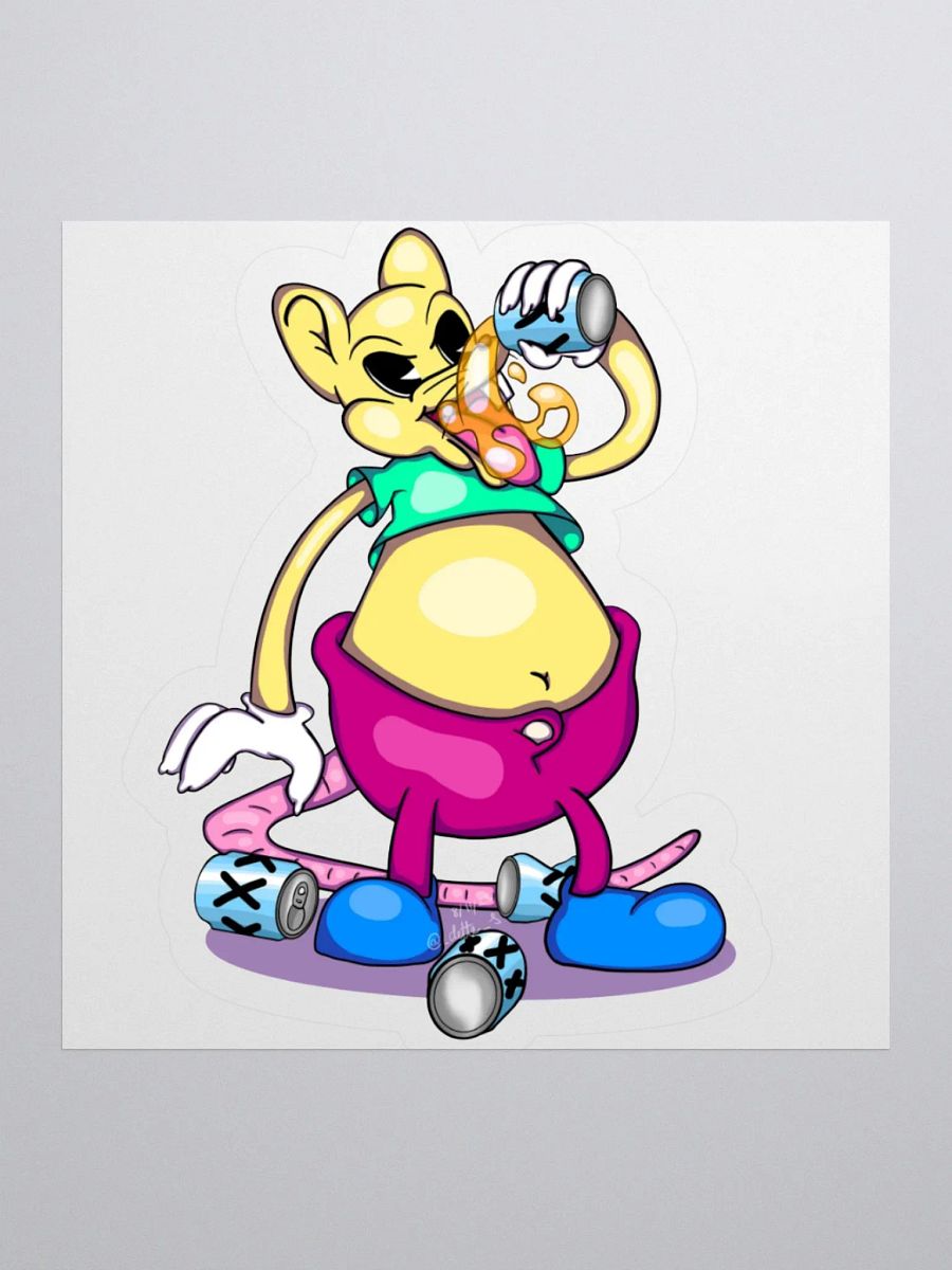 Drunk Rat Sticker product image (1)