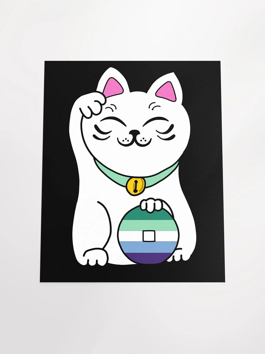 Maneki neko gay man pride poster product image (4)