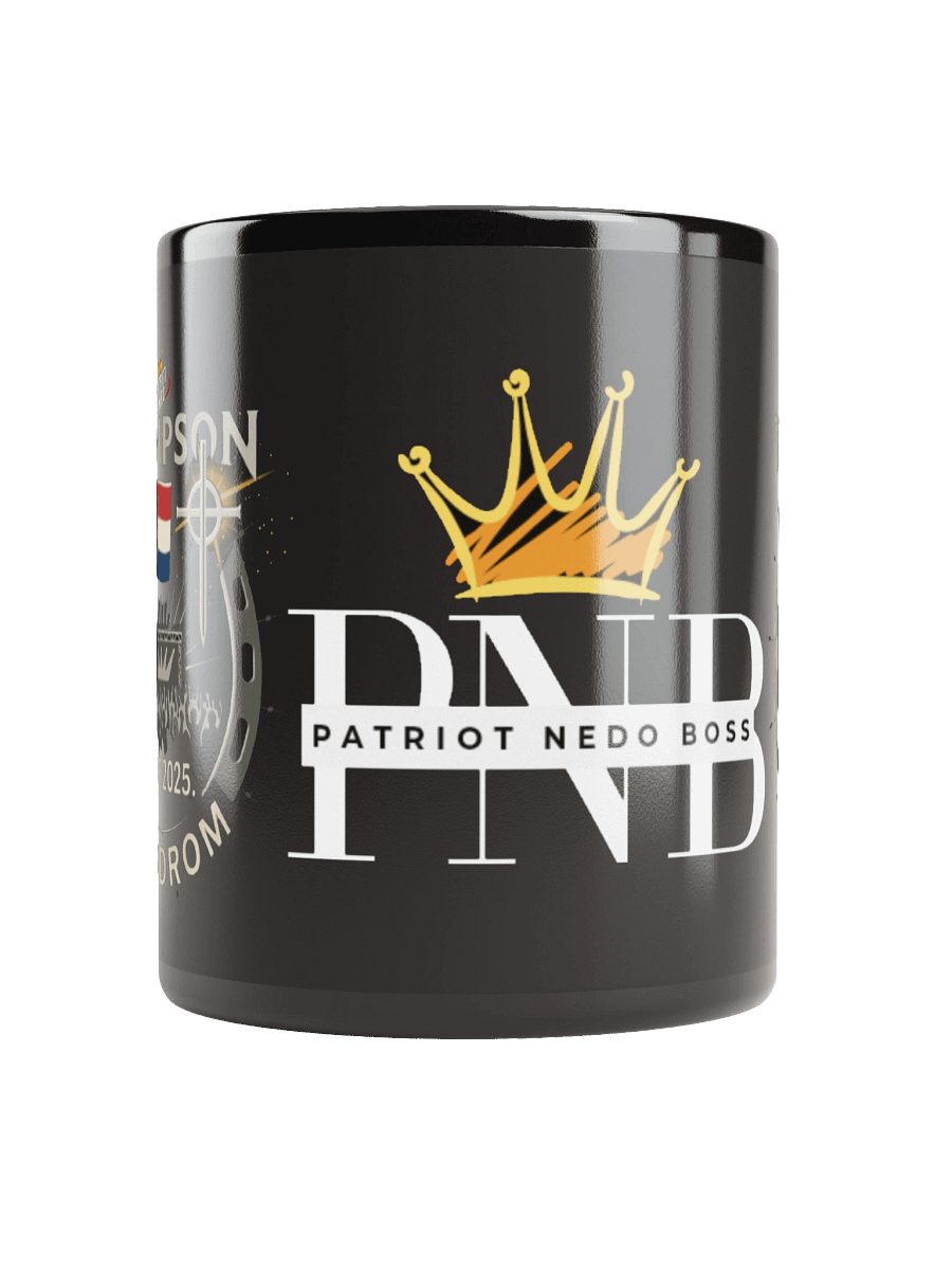 Patriotic Crest Black Mug product image (5)