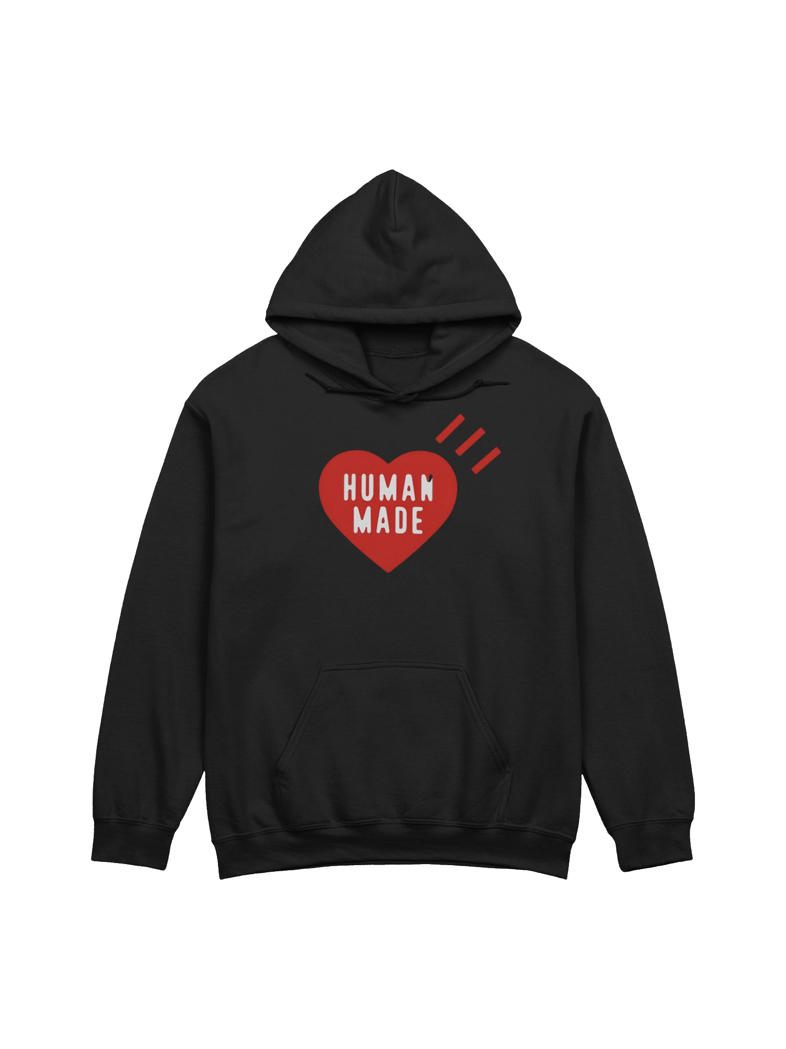 Human Made Red Heart Black Sweat Hoodie product image (1)