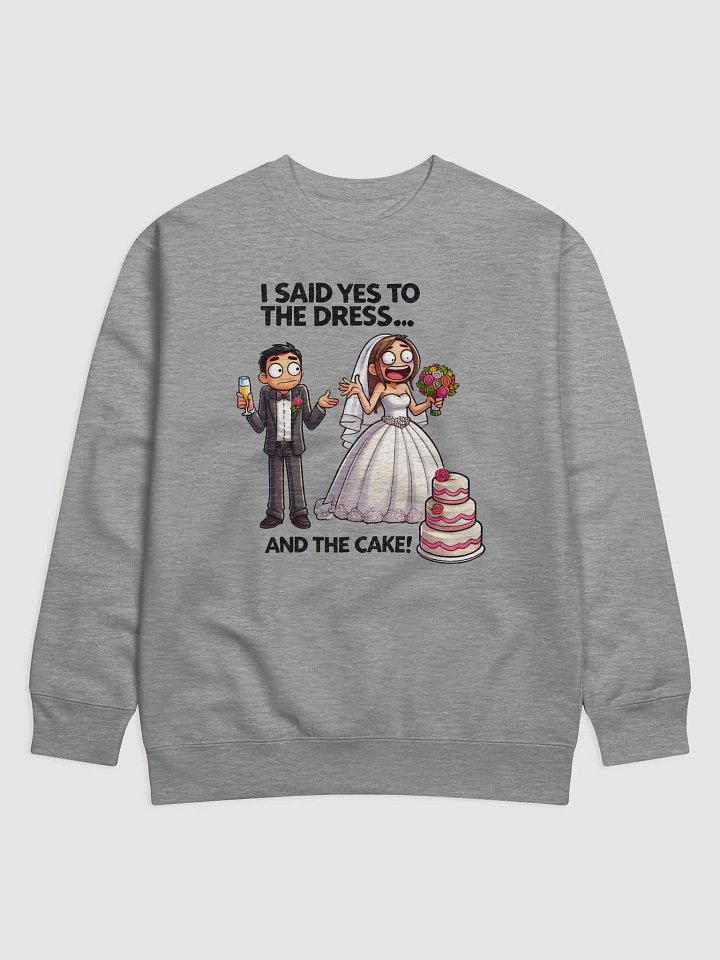 Whimsical Wedding Cartoon Sweatshirt product image (1)