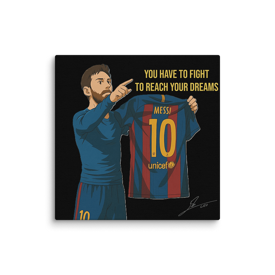Lionel Messi - Barcelona Canvas Print Poster (with Frame) | Inspirational Wall Art | Football Wall Art | Home Decor product image (2)