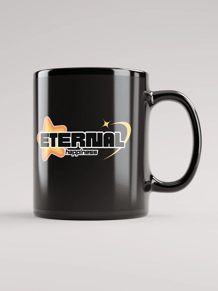 EternalHappiness Logo Black Glossy Mug product image (1)