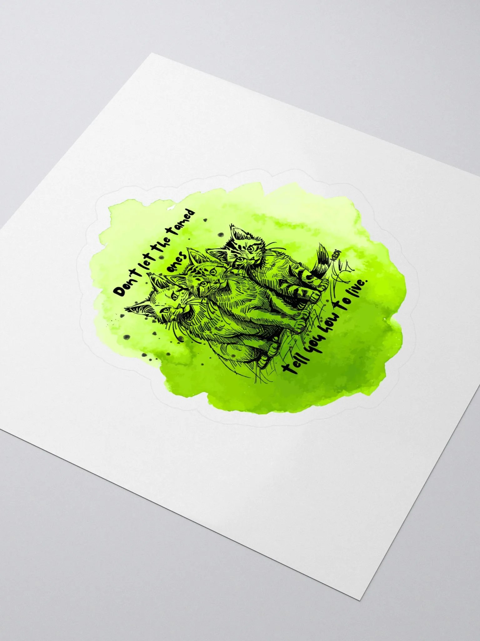 Wild Cats Wisdom Sticker Pack product image (3)