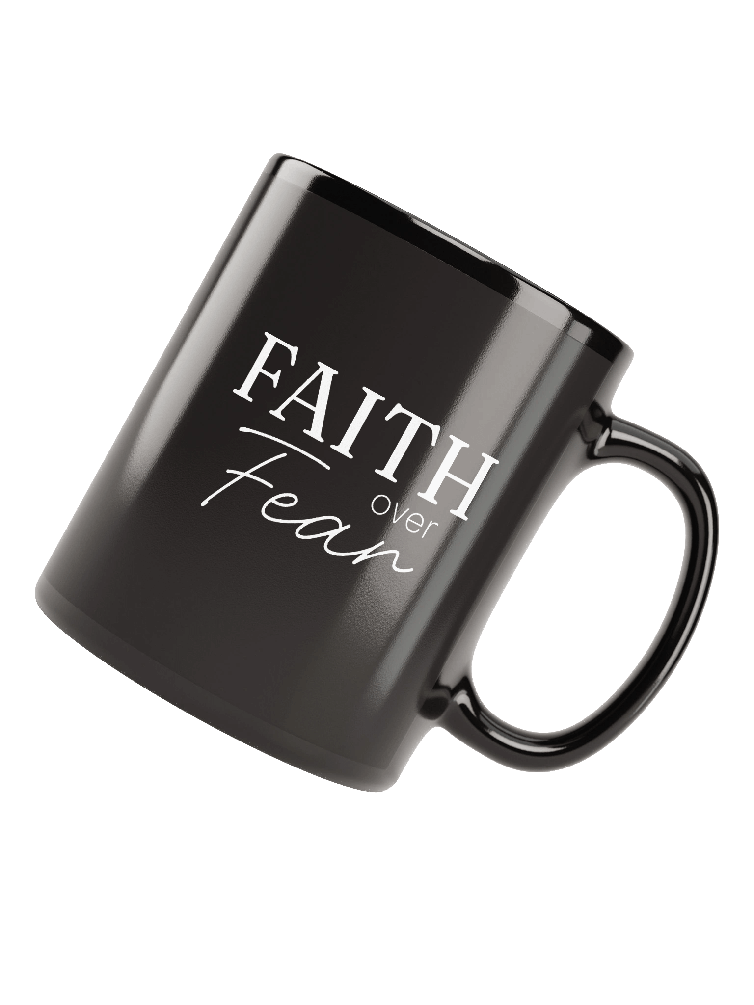 "Faith over Fear" Monochrome Mug product image (8)