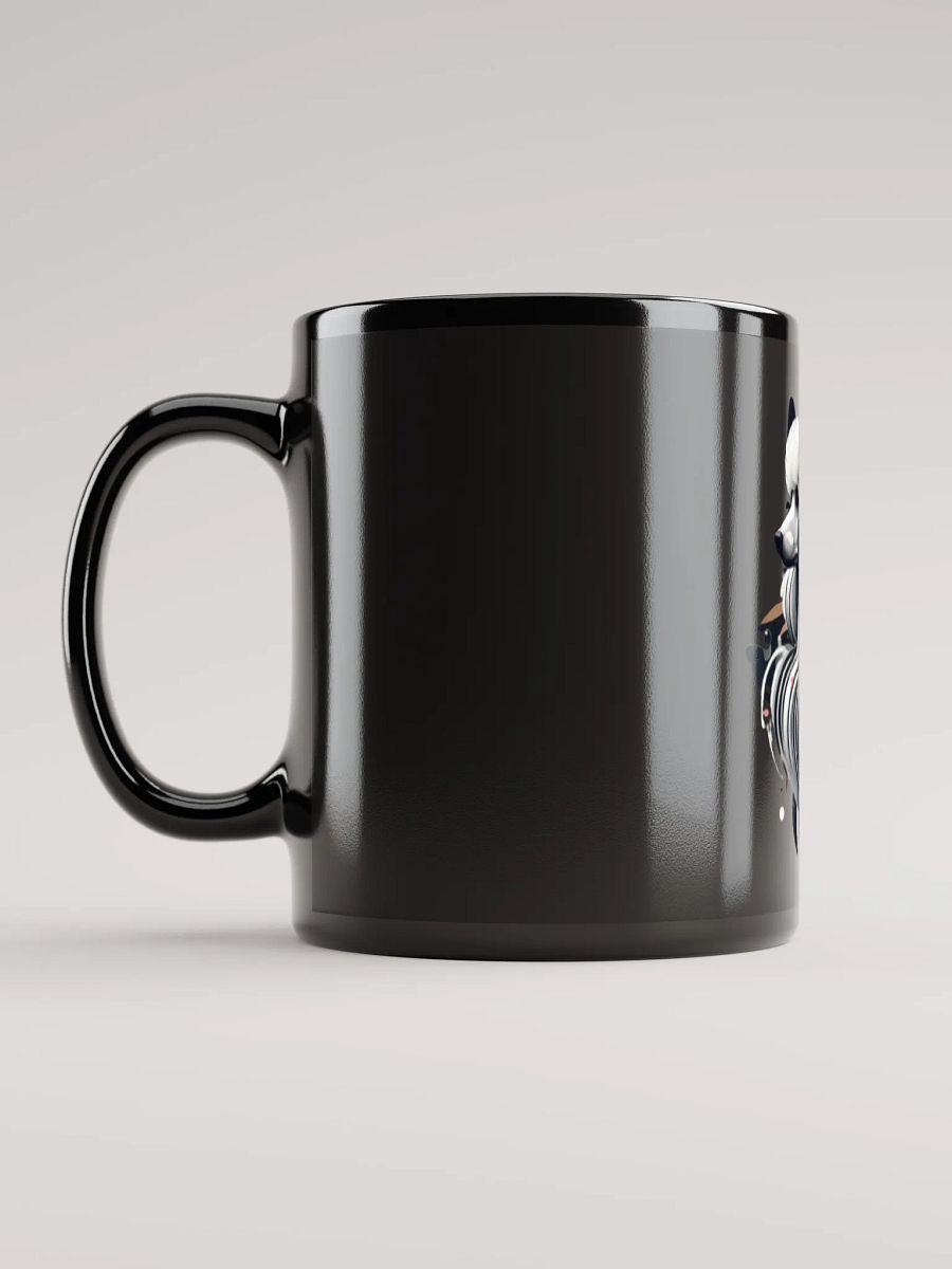 Elegant Poodle Abstract Art Black Mug product image (6)