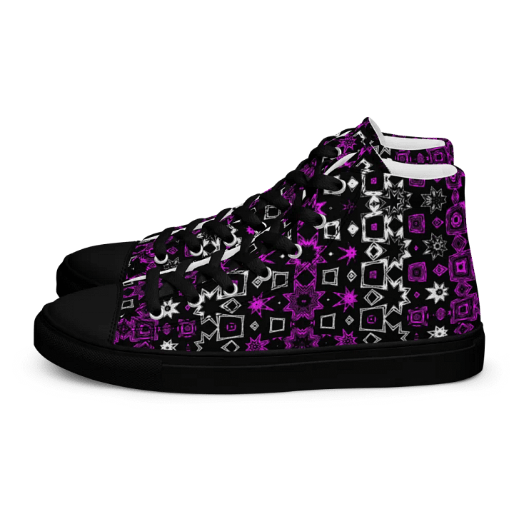 That Stars Pattern Ladies High Top Canvas Shoes product image (1)