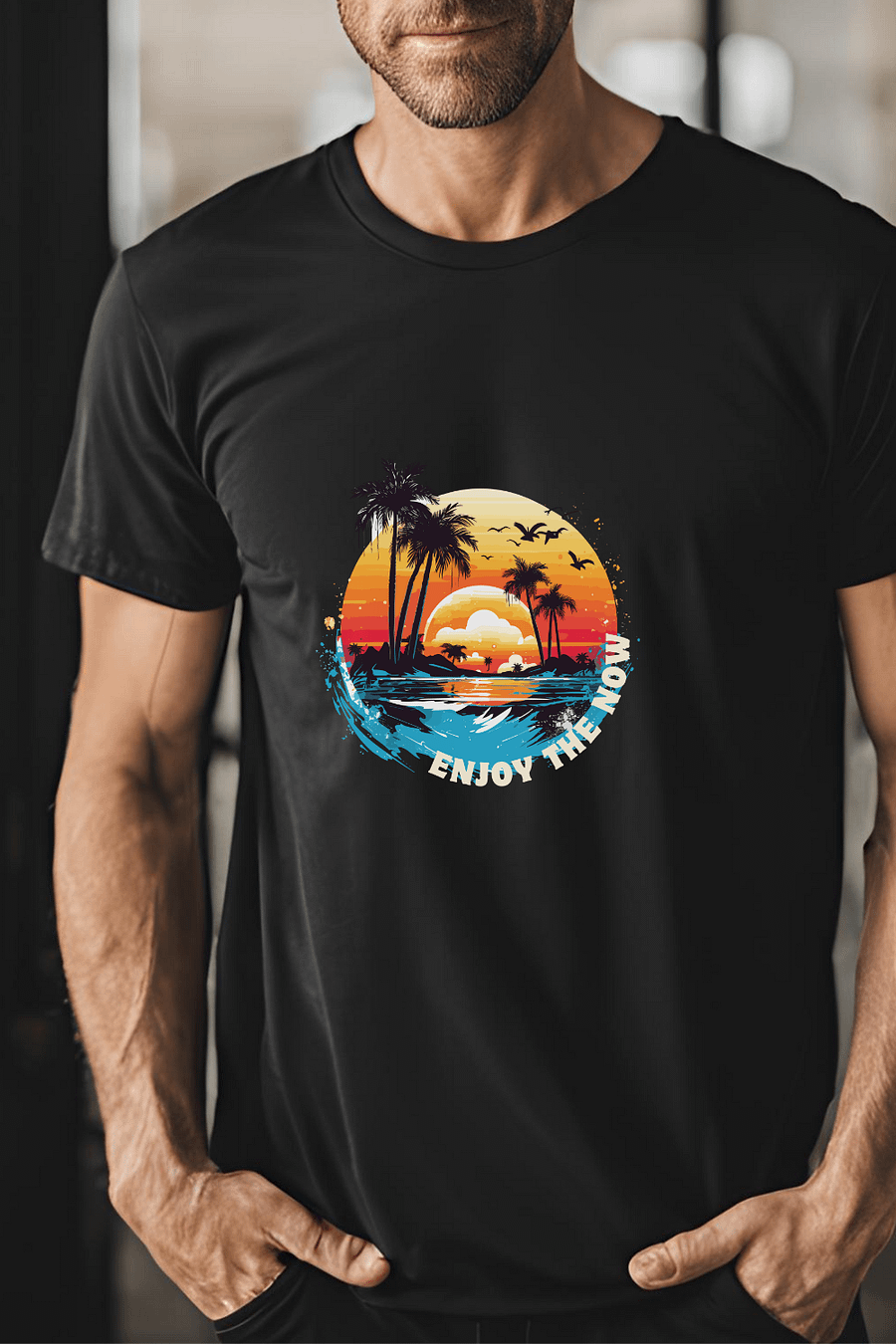 Sunset Serenity Unisex T-Shirt product image (2)