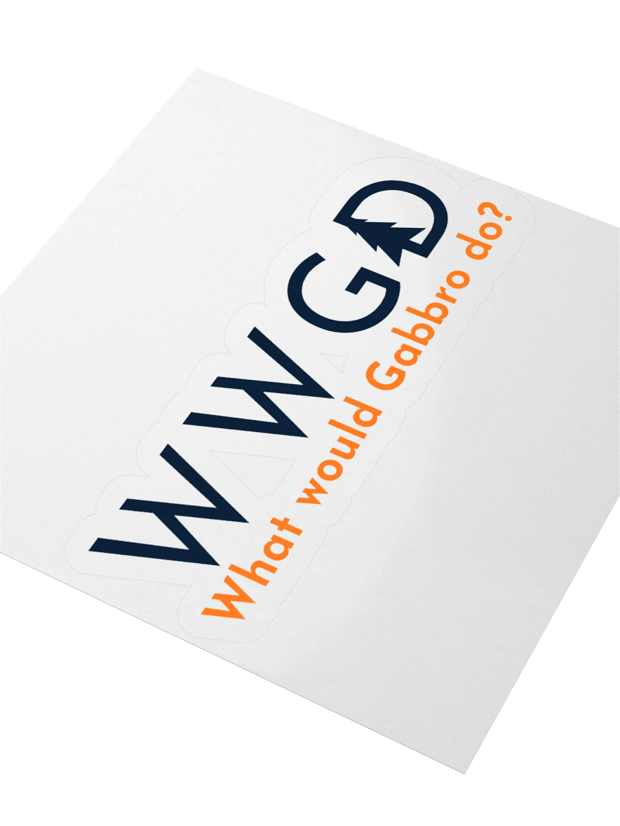 "What Would Gabbro Do?" Sticker product image (3)
