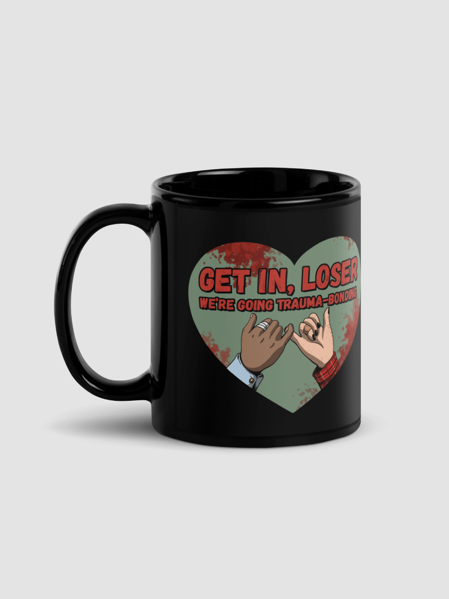 "Get In, Loser" black coffee mug product image (1)