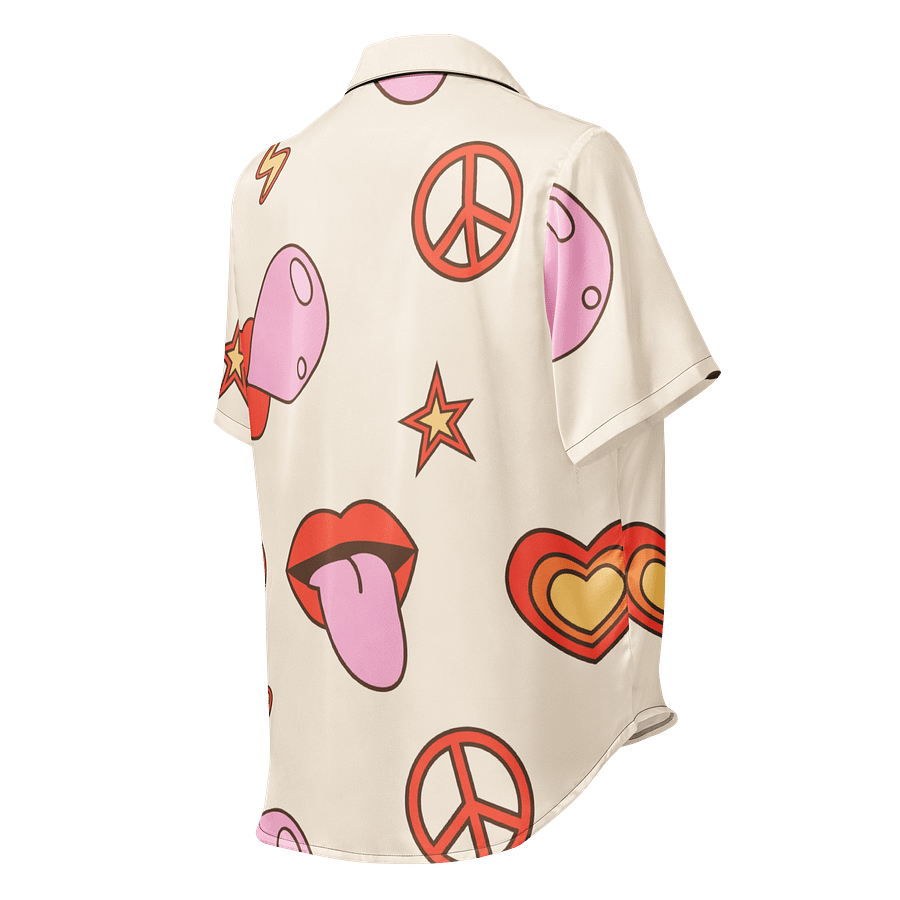 Gloosy SexyBaddies Lips Short Sleeve Pajama Top product image (3)