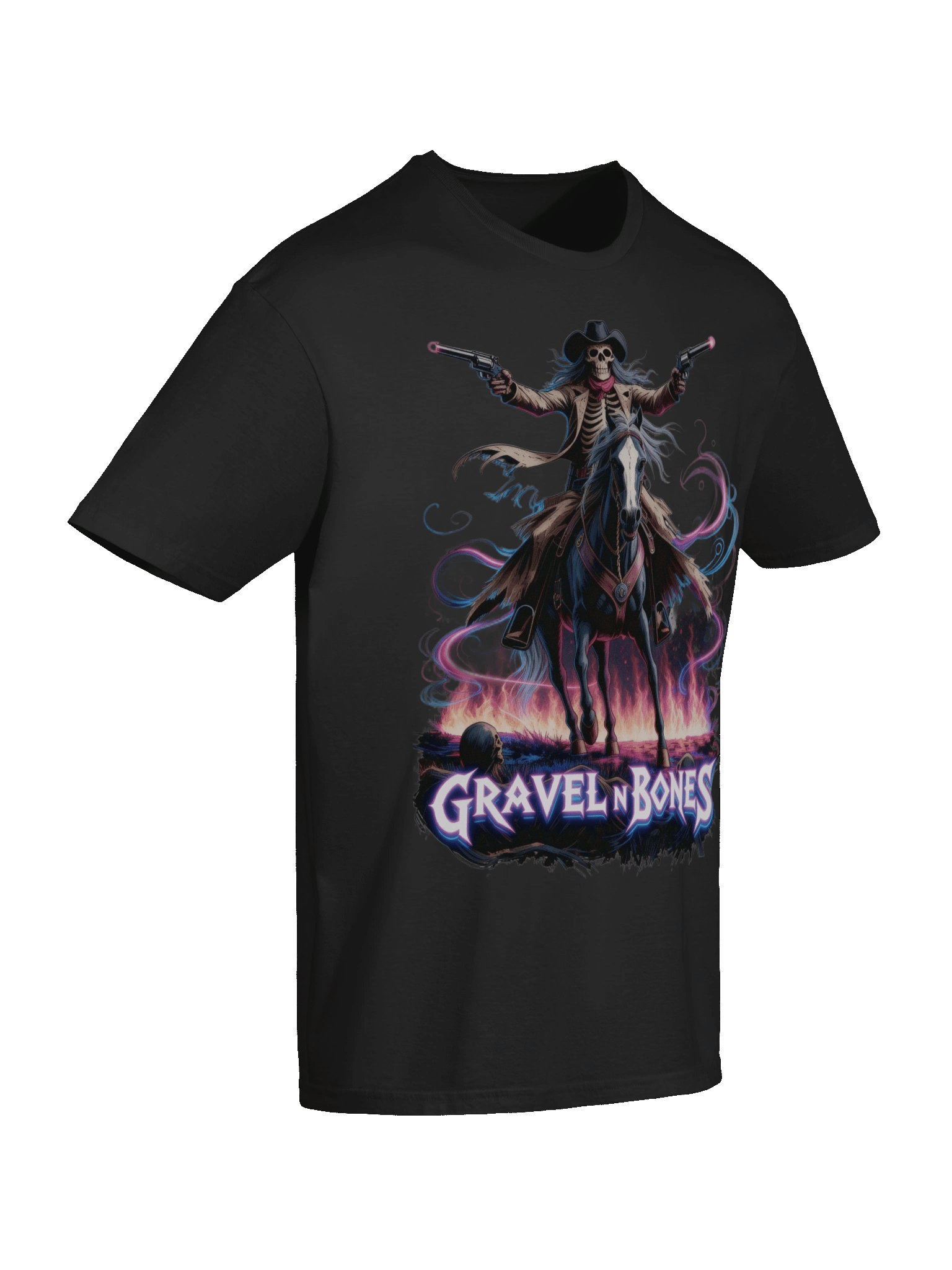 Gravel N Bones – Neon Night Rider Tee product image (10)
