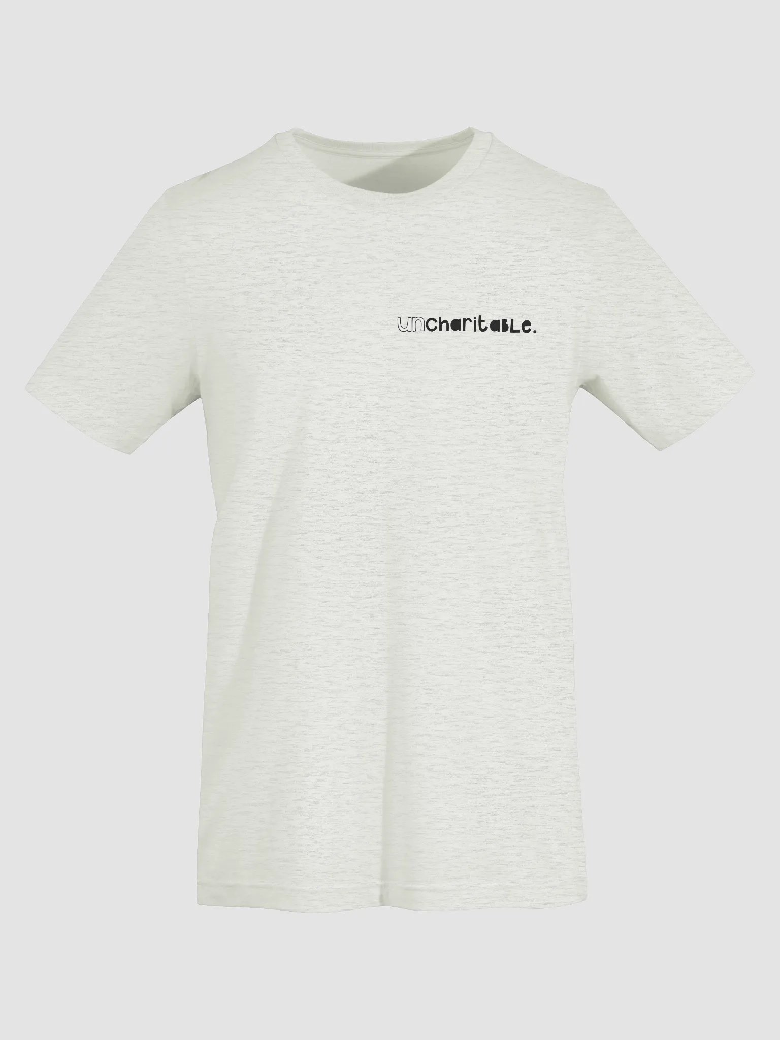 Uncharitable T-Shirt (light colours - dainty print) product image (3)