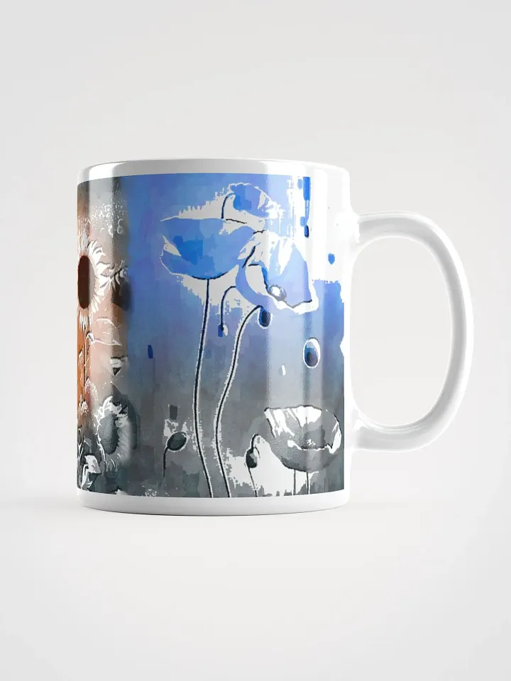 Floral Fusion White Glossy Mug product image (3)