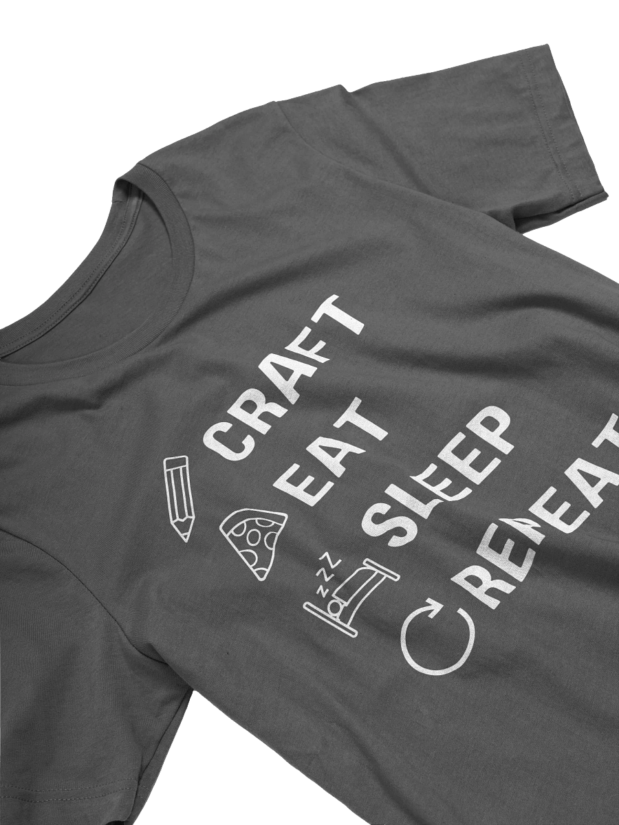 Craft. Eat. Sleep. Repeat. Tee product image (3)