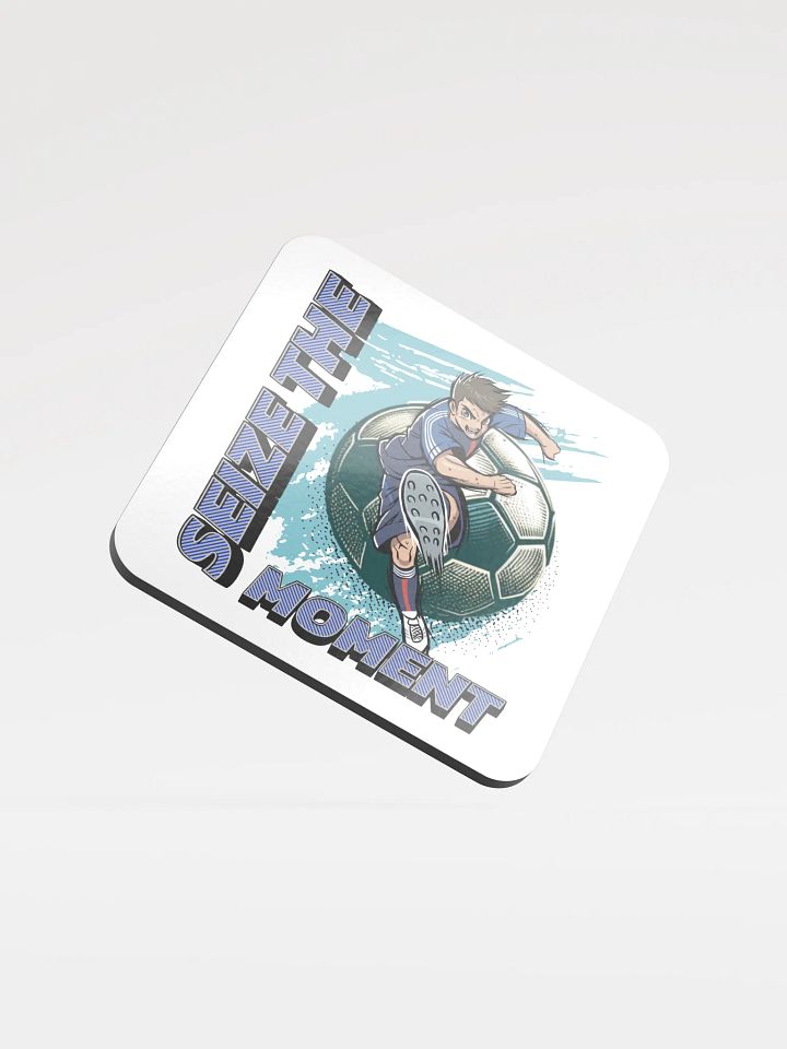 Seize The Moment Soccer Dynamic Cork Coaster product image (2)