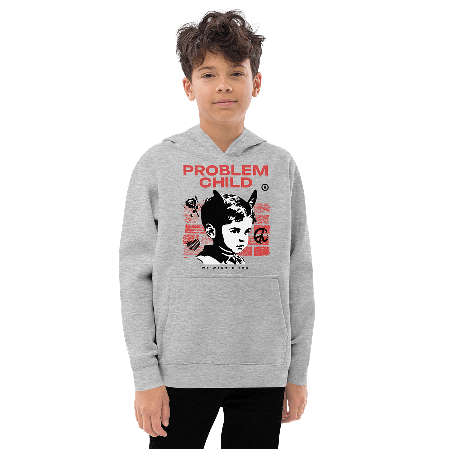 Problem Child | Unisex Cotton Heritage Youth Pullover Fleece product image (3)