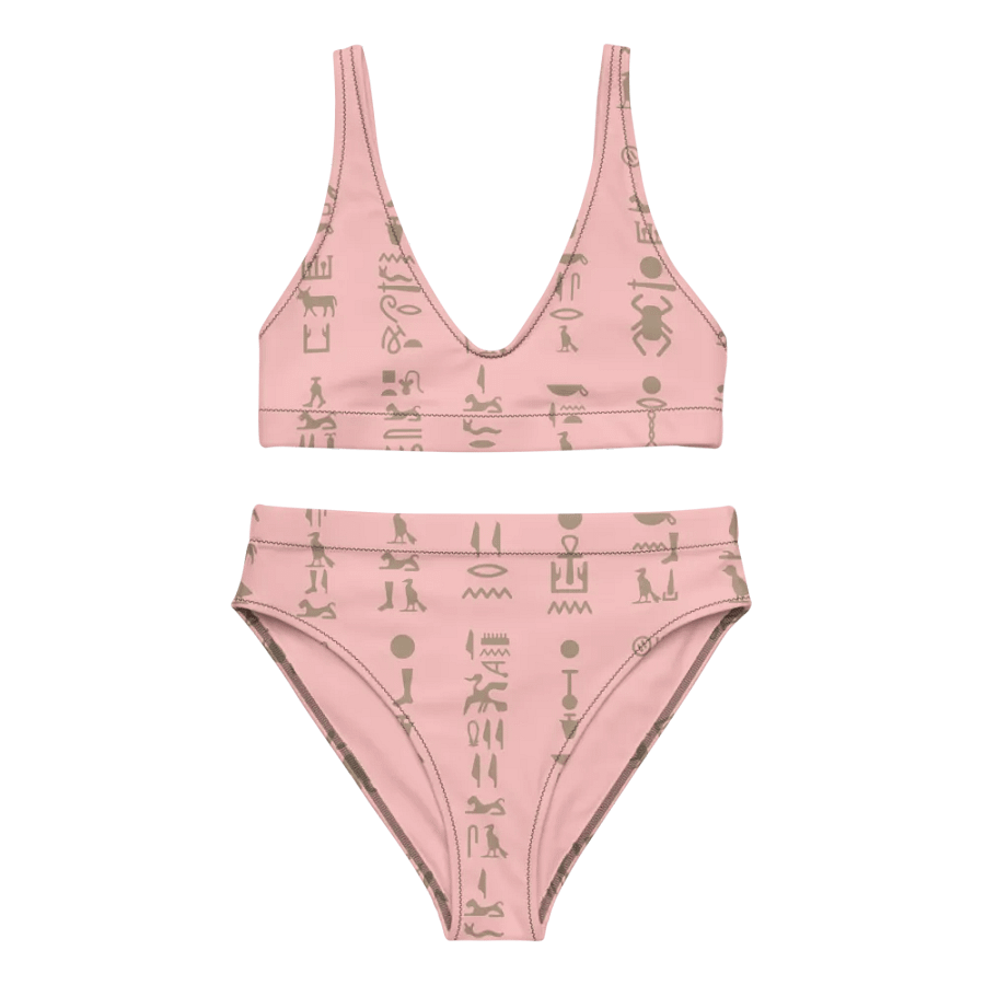 Isis Hieroglyphs Pink Bikini Set product image (4)