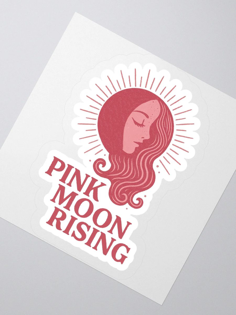 Pink Moon Rising Sticker product image (2)