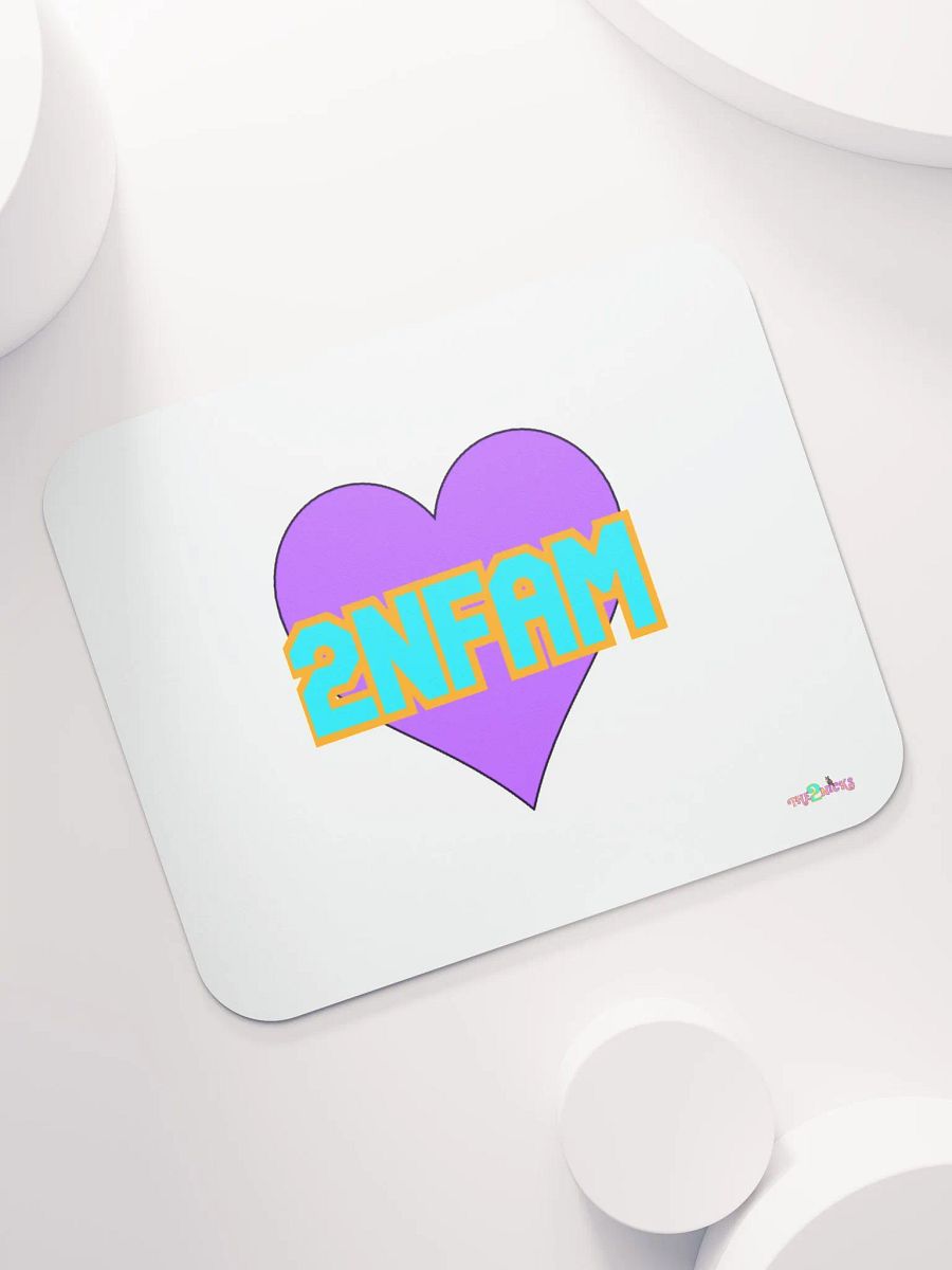 2NFAM Heart Classic Mouse Pad (White) product image (7)