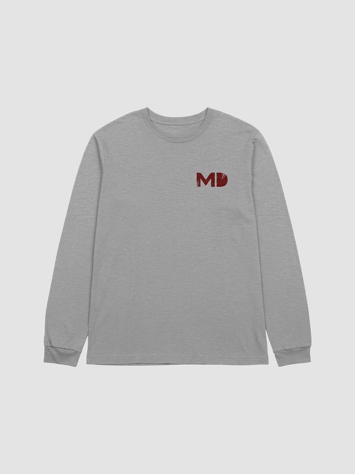 Supersoft Long Sleeve T-Shirt - Chest Logo (Maroon) product image (2)