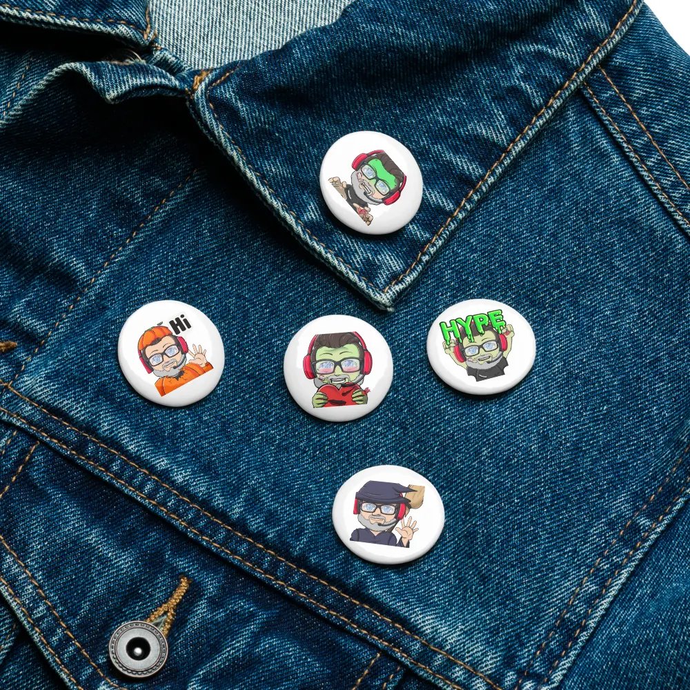 Halloween Ricky Pin Buttons product image (16)