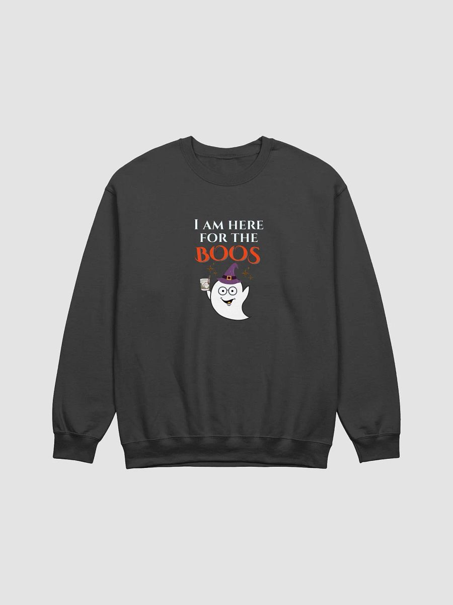I Am Here for the BOOS Crewneck Sweatshirt – Cozy Unisex Halloween Apparel product image (3)