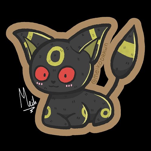 Umbreon x Skitty mix ^^
I wanna draw more Pokemon again!
Hope you like this one! :3
~
#pokemon #Umbreon #dark #darktype #197 ...