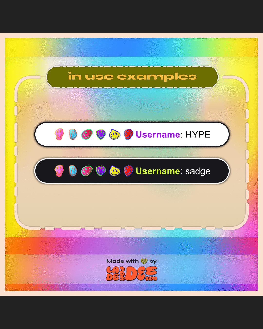 DrippyTrippySmileys Badges product image (2)